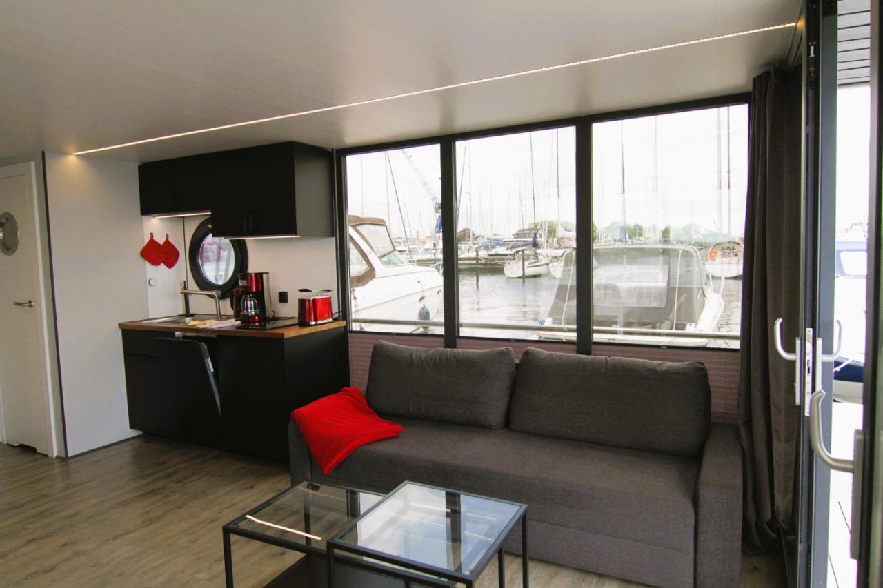 Hotel Hausboot Fjord Nordstern Mit Dachterrasse In Schleswig Esterno foto