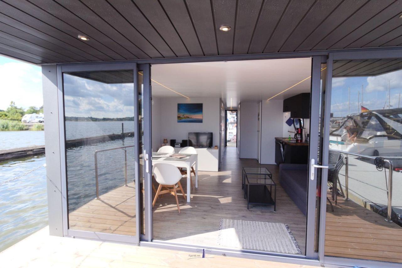 Hotel Hausboot Fjord Nordstern Mit Dachterrasse In Schleswig Esterno foto